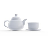 Tea cup, illustration