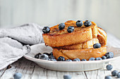 French Toast with fresh blueberries