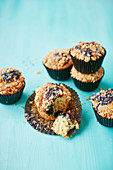 Blueberry Bakewell Muffins
