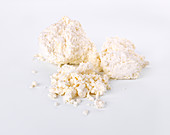 Breadcrumbs on a white background