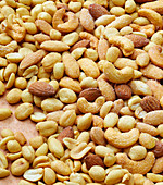 Roasted and salted nut mix (filling the picture)