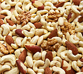 Nut kernel mixture (filling the picture)