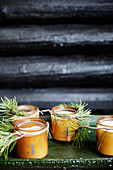 DIY advent candles in screw-top jars