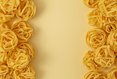 Minimal food pattern of pasta tagliatelle