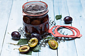 Preserved plums