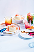 Panna Cotta with Moscow Mule granita