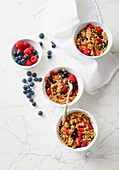 Berry and oat crumble