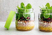Pear and quinoa salad to take away
