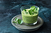 Green cress and cucumber smoothie