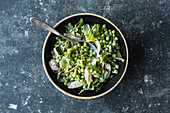 French-style peas with cos lettuce and herbs