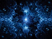 Galactic centre, fractal illustration