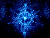 Neutron star, fractal illustration