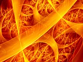 Fire fractal illustration