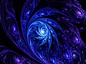 Space flower, abstract fractal illustration