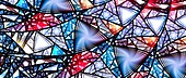 Stained glass, abstract illustration
