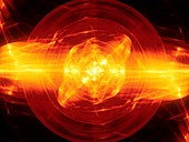 Plasma force field, abstract illustration