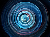 Gravitational waves, abstract illustration