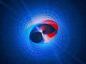 Quantum hole, abstract illustration