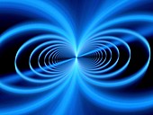 Magnetic field, abstract fractal illustration