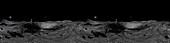 VR mage of lunar lander on the moon