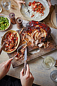 Pull-apart pork with honey chipotle