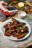 Five-spice and sesame chicken wings