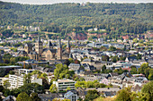 Petrisberg at Trier with a view of the cathedral, Rhineland-Palatinate, Germany