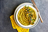 Roasted Yellow Bell Pepper Chive Dip