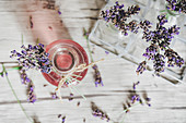Homemade lavender syrup