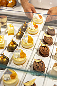 Desserts in a display case (Italy)
