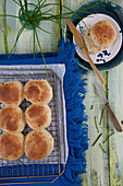 Buttermilk rolls with chives