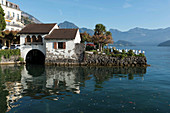 Vitznau on the bank of Lake Lucerne, Lucerne, Switzerland