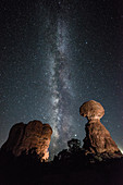 Milky Way over Arches National Park, Utah, USA