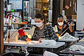 Making medical masks during Covid-19 outbreak