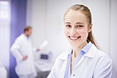 Doctor smiling in clinic