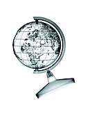 World globe, X-ray