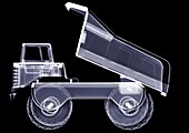 Toy dump truck, X-ray