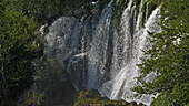 Rog waterfall cascading, Croatia
