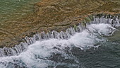 Skradin's waterfall flowing, Croatia