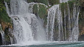 Skradin's waterfall cascading, Croatia