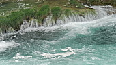 Skradin's waterfall and plants, Croatia
