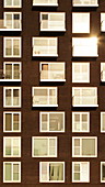 Block of flats as day becomes night