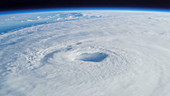 Hurricane from space, animation