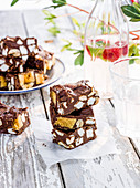 Salted peanut and honeycomb rocky road