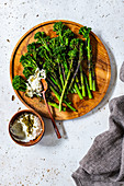 Barbecued baby broccolini