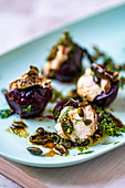 Vegeterian barbecued beetroot