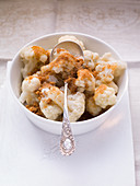 Cauliflower with buttered crumbs