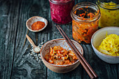 Kimchi - fermented Chinese cabbage from Korea