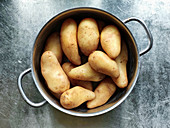 Potatoes in a saucepan