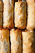 Asian spring rolls with minced lamb